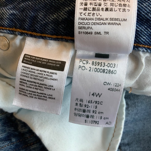 Levi's Blue Straight Leg Jeans - Picture 5 of 7